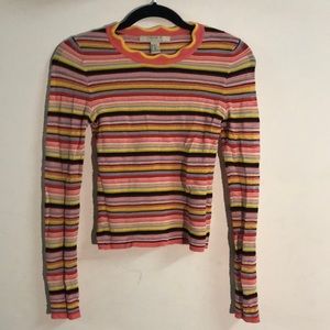 Long Sleeve Striped Spring Knit Top from Forever 21